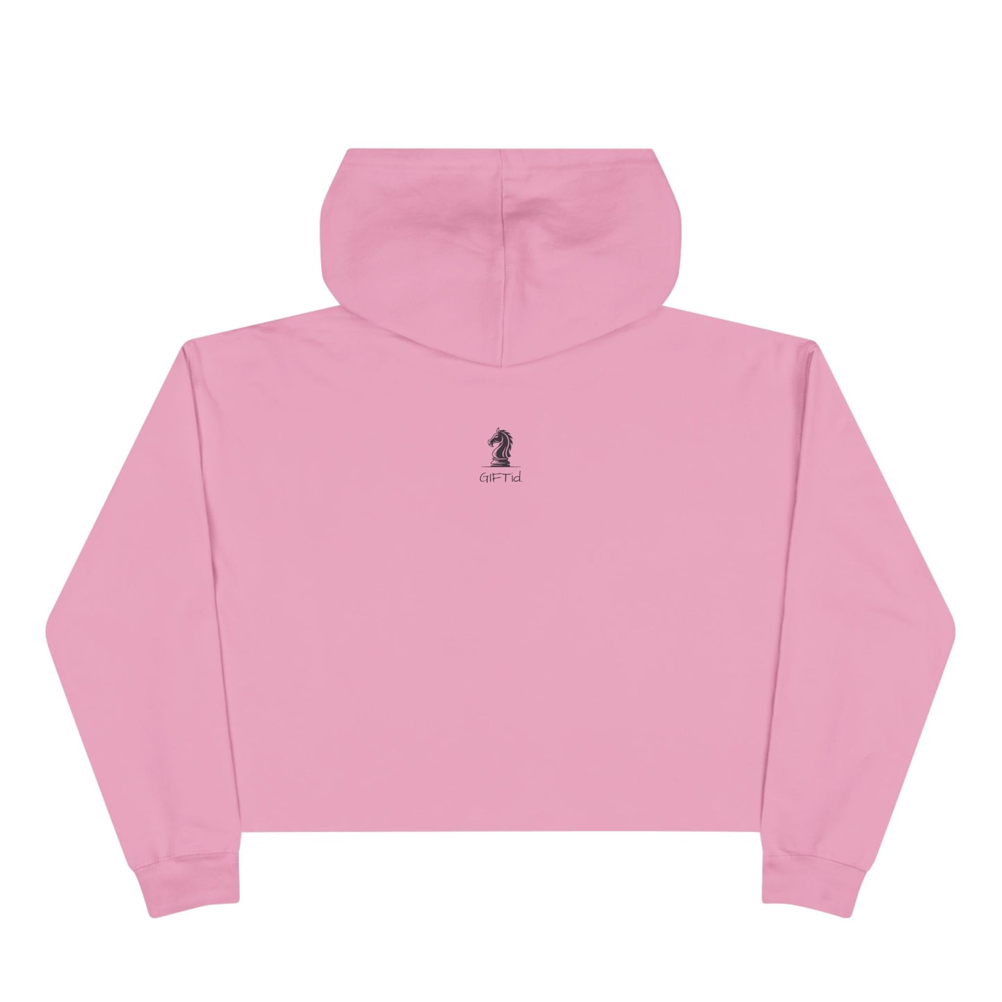 Women Play Chess Too Crop Hoodie, Stylish Women's Hoodie, Gift for "Chess" Lovers, Comfortable Casual Wear, Perfect for Any Occasion
