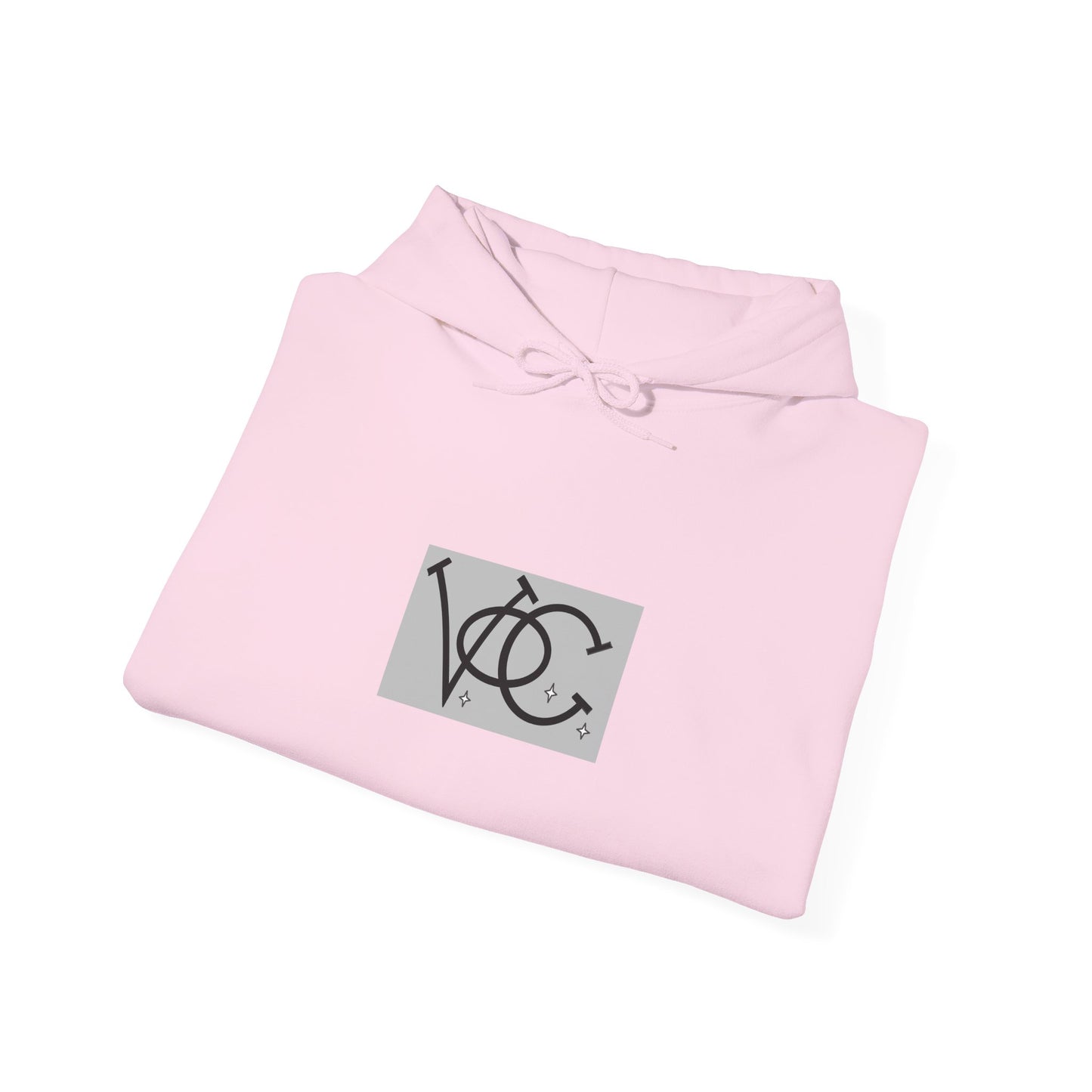 Stylish Unisex Hoodie with Custom "V.O.C." Graphic Design, Cozy Pullover, Casual Wear, Gift for Him/Her, Perfect for All Seasons