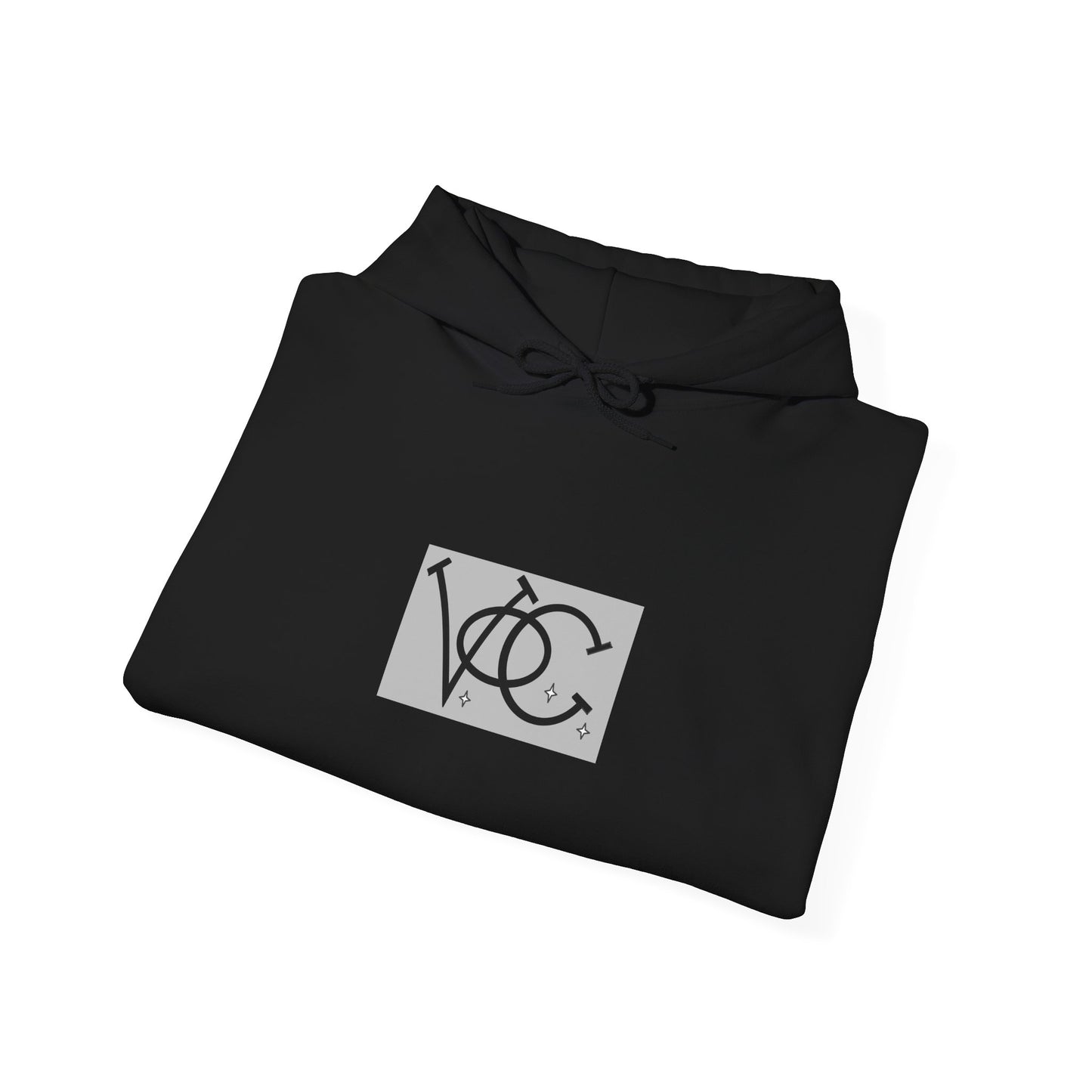 Stylish Unisex Hoodie with Custom "V.O.C." Graphic Design, Cozy Pullover, Casual Wear, Gift for Him/Her, Perfect for All Seasons