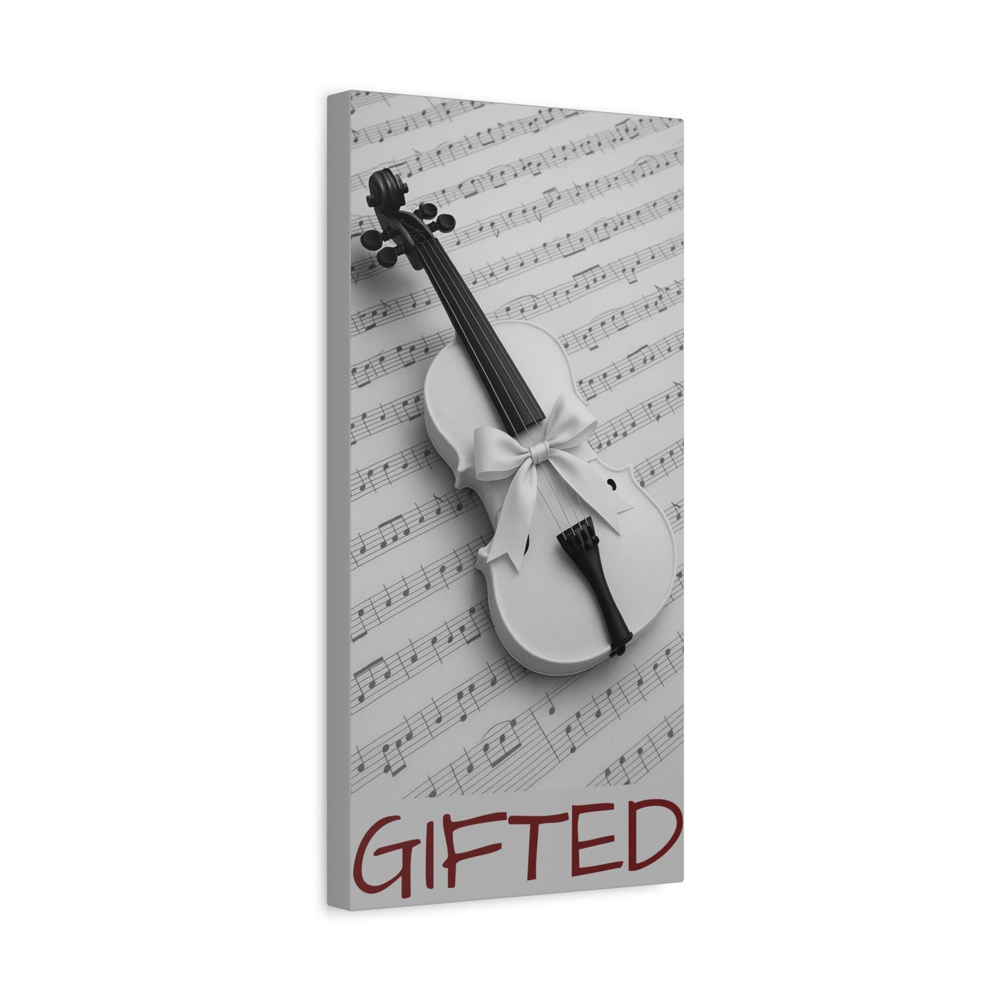 Canvas Art GIFTid Musician Home Decor, Stretched Matte Canvas, 1 25'', Violin Art Prints, Music Lover Gift