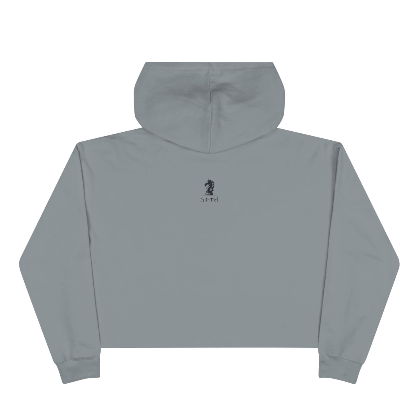 Women Play Chess Too Crop Hoodie, Stylish Women's Hoodie, Gift for "Chess" Lovers, Comfortable Casual Wear, Perfect for Any Occasion
