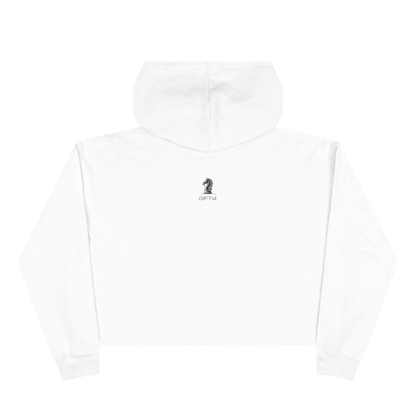 Women Play Chess Too Crop Hoodie, Stylish Women's Hoodie, Gift for "Chess" Lovers, Comfortable Casual Wear, Perfect for Any Occasion