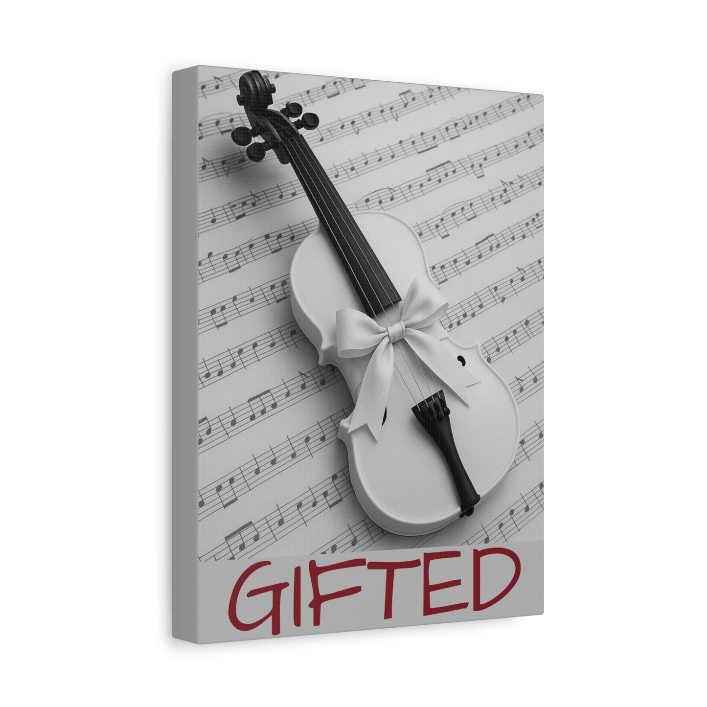 Canvas Art GIFTid Musician Home Decor, Stretched Matte Canvas, 1 25'', Violin Art Prints, Music Lover Gift