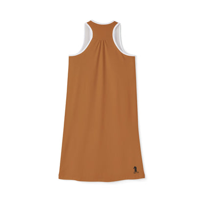 GIFTid Xtra HorseFlower Racerback Dress, Summer Dress, Casual Dress, Beachwear, Everyday Dress
