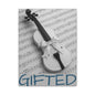 Canvas Art GIFTid Musician Home Decor, Stretched Matte Canvas, 1 25'', Violin Art Prints, Music Lover Gift