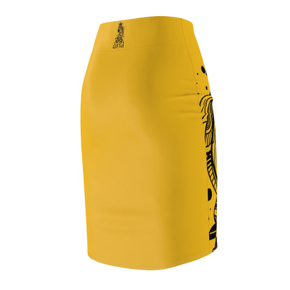 You're High Profile Pencil Skirt Yellow