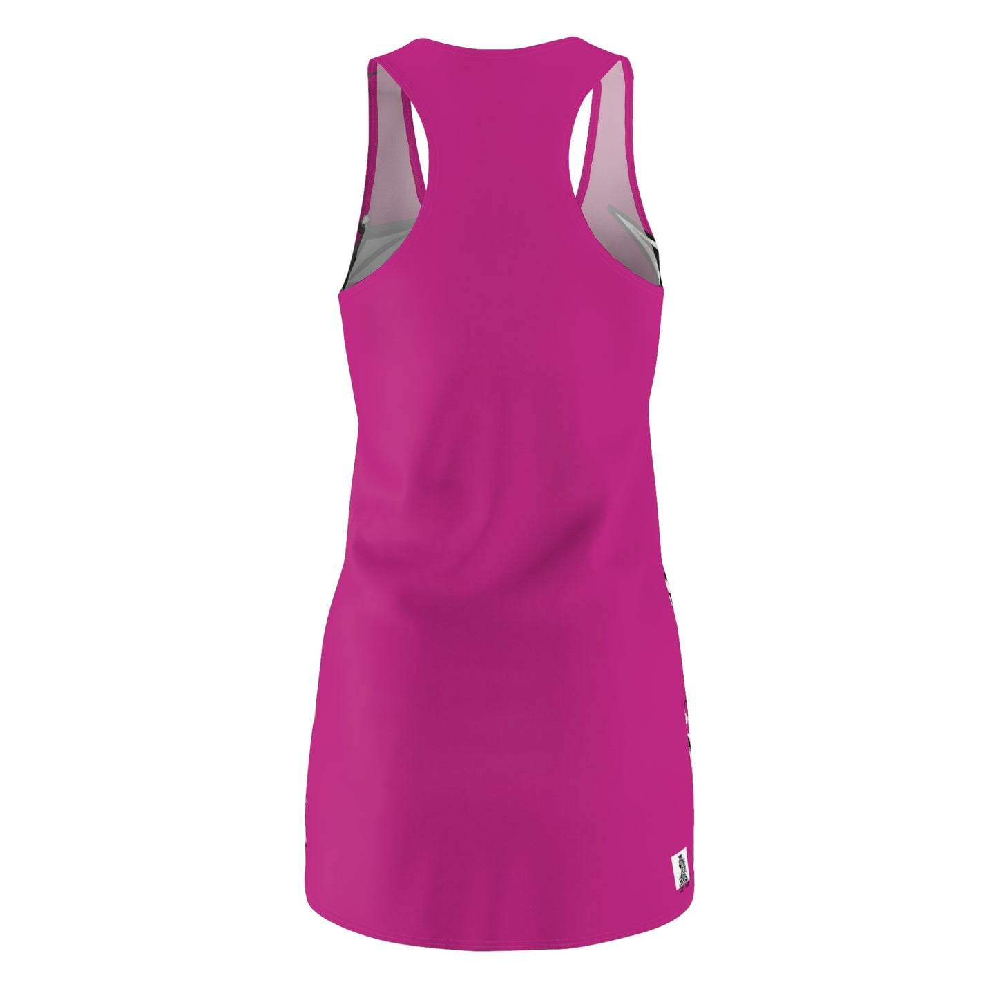 Dark Pink Sworn Enemy Racerback Dress for Women | Trendy Casual Dress, Summer Outfit, Beachwear, Daily Dress, Unique Gift Idea