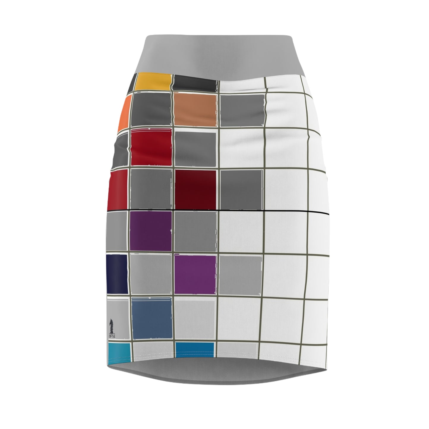 Chess Board Pencil Skirt