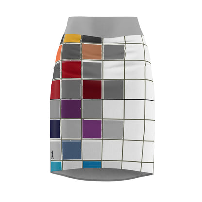 Chess Board Pencil Skirt