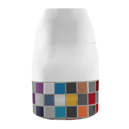 White GIFTid Down to Play Pencil Skirt with Artistic Color Blocks, Office Wear, Casual Outfit, Fashionable Women’s Clothing, Colorful Skirt, [...]