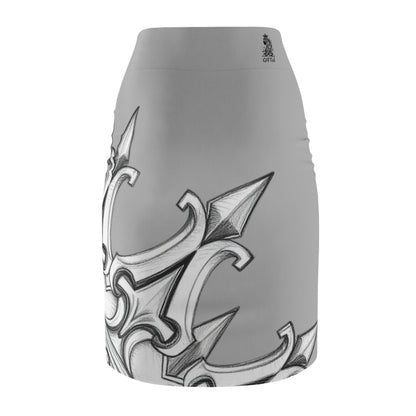 Grey Sharp Curves Pencil Skirt with Unique Design, Elegant Office Attire, Chic Evening Wear, Trendy Skirt for Casual Outings, Perfect [...]