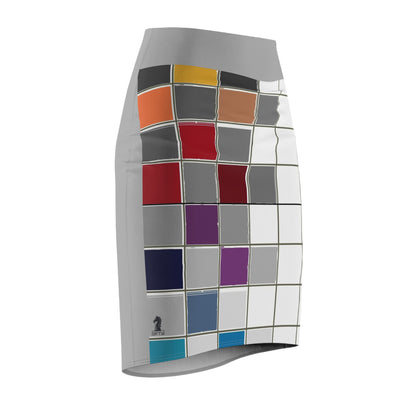 Chess Board Pencil Skirt
