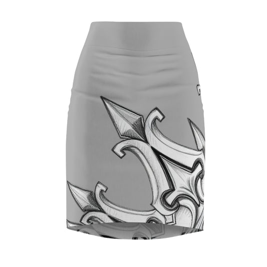 Grey Sharp Curves Pencil Skirt with Unique Design, Elegant Office Attire, Chic Evening Wear, Trendy Skirt for Casual Outings, Perfect [...]