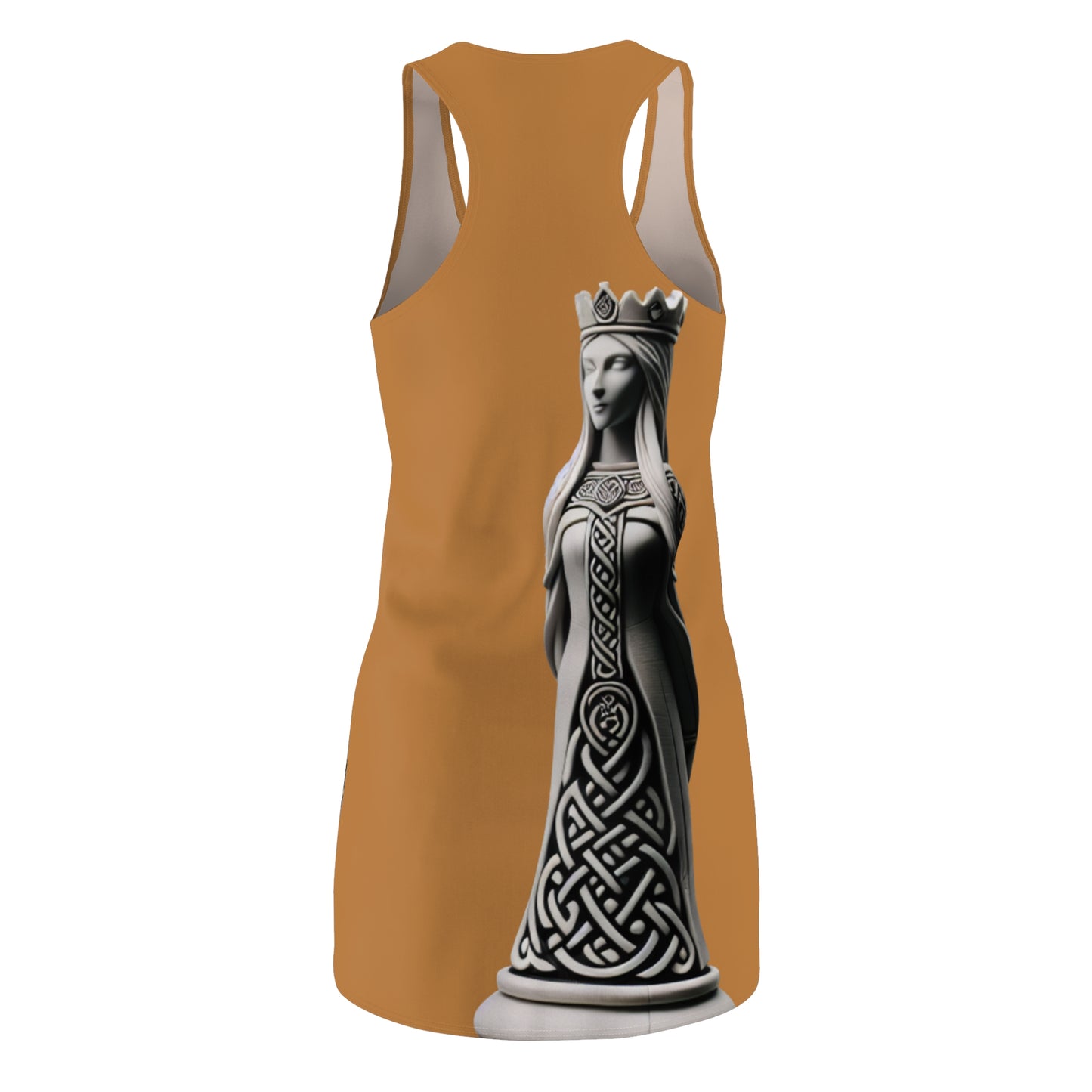 Lateral Move Racerback Dress, Bohemian Style Dress, Unique Summer Dress, Gifts for Chess Lovers, Casual Wear