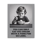 Canvas Print, Sad Child Eating Ice Cream with a Fork, Inspirational Quote, Wall Art Decor, Home Decor, Gift for Ice Cream Lovers, Matte