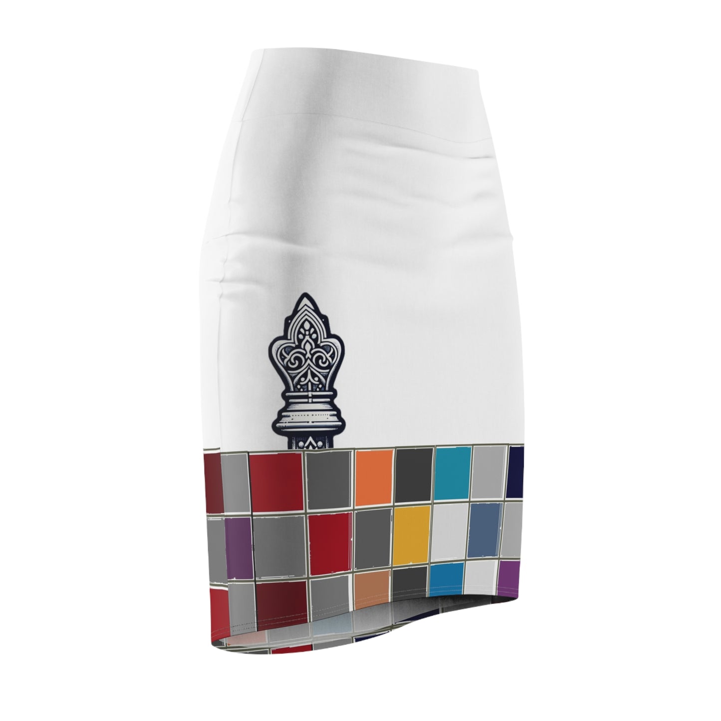 White GIFTid Down to Play Pencil Skirt with Artistic Color Blocks, Office Wear, Casual Outfit, Fashionable Women’s Clothing, Colorful Skirt, [...]