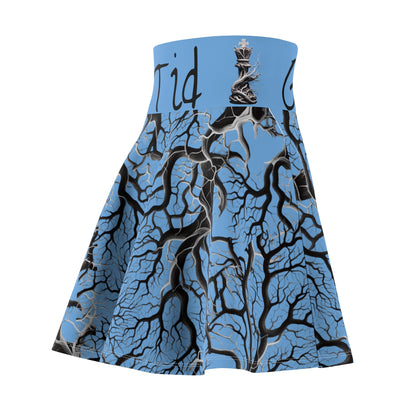 NatureILL Born Killer Skate Skirt Blue - AOP | Trendy Outfit for Casual Days, Parties, Festivals, Summer Gatherings, Unique Gift Idea
