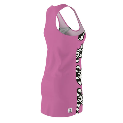 Pink Sworn Enemy Racerback Dress for Women | Trendy Casual Dress, Summer Outfit, Beachwear, Daily Dress, Unique Gift Idea