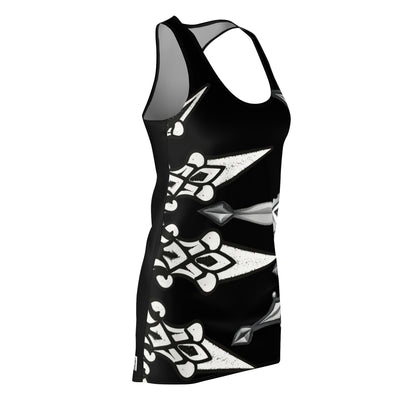 Black Sworn Enemy Racerback Dress for Women | Trendy Casual Dress, Summer Outfit, Beachwear, Daily Dress, Unique Gift Idea