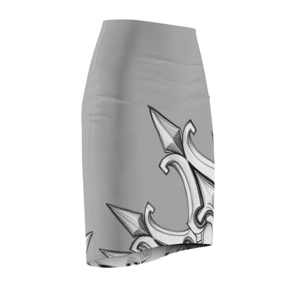 Grey Sharp Curves Pencil Skirt with Unique Design, Elegant Office Attire, Chic Evening Wear, Trendy Skirt for Casual Outings, Perfect [...]