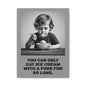 Canvas Print, Sad Child Eating Ice Cream with a Fork, Inspirational Quote, Wall Art Decor, Home Decor, Gift for Ice Cream Lovers, Matte