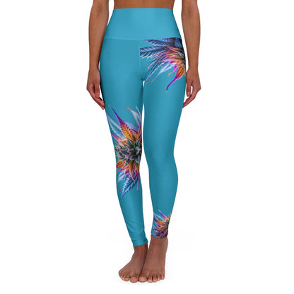 Smokin' Hot Yoga Leggings Aqua