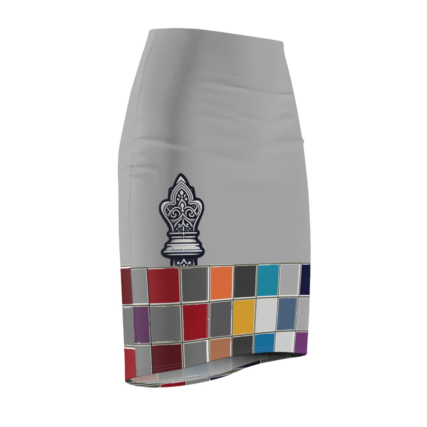 Grey GIFTid Down to Play Pencil Skirt with Artistic Color Blocks, Office Wear, Casual Outfit, Fashionable Women’s Clothing, Colorful Skirt, [...]