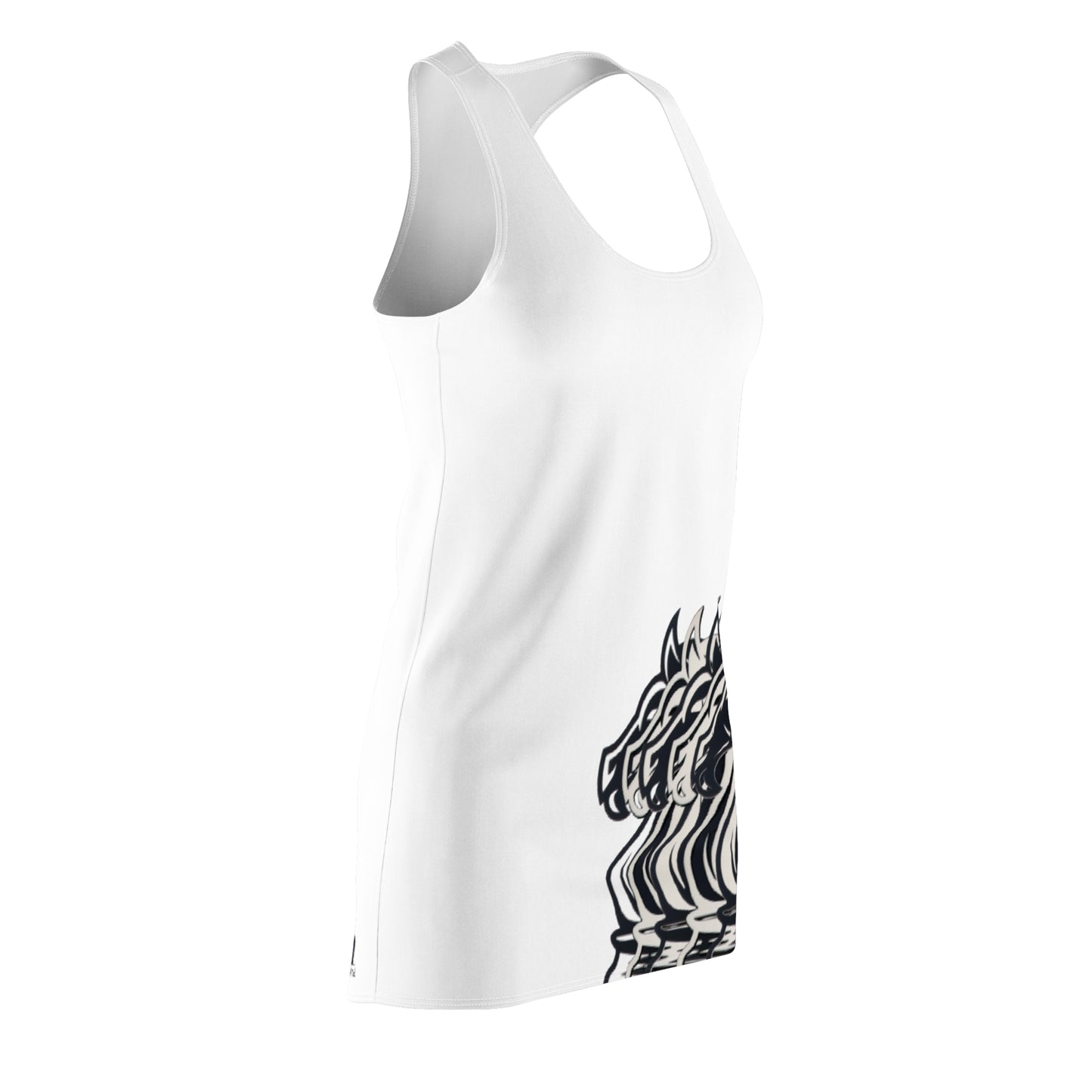 White GIFTid Crazy Knights Racerback Dress GIFTid Horse Chic