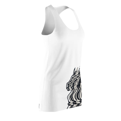 White GIFTid Crazy Knights Racerback Dress GIFTid Horse Chic
