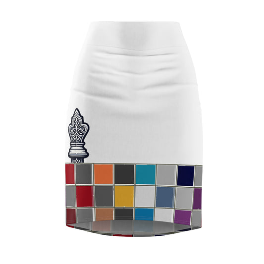 White GIFTid Down to Play Pencil Skirt with Artistic Color Blocks, Office Wear, Casual Outfit, Fashionable Women’s Clothing, Colorful Skirt, [...]