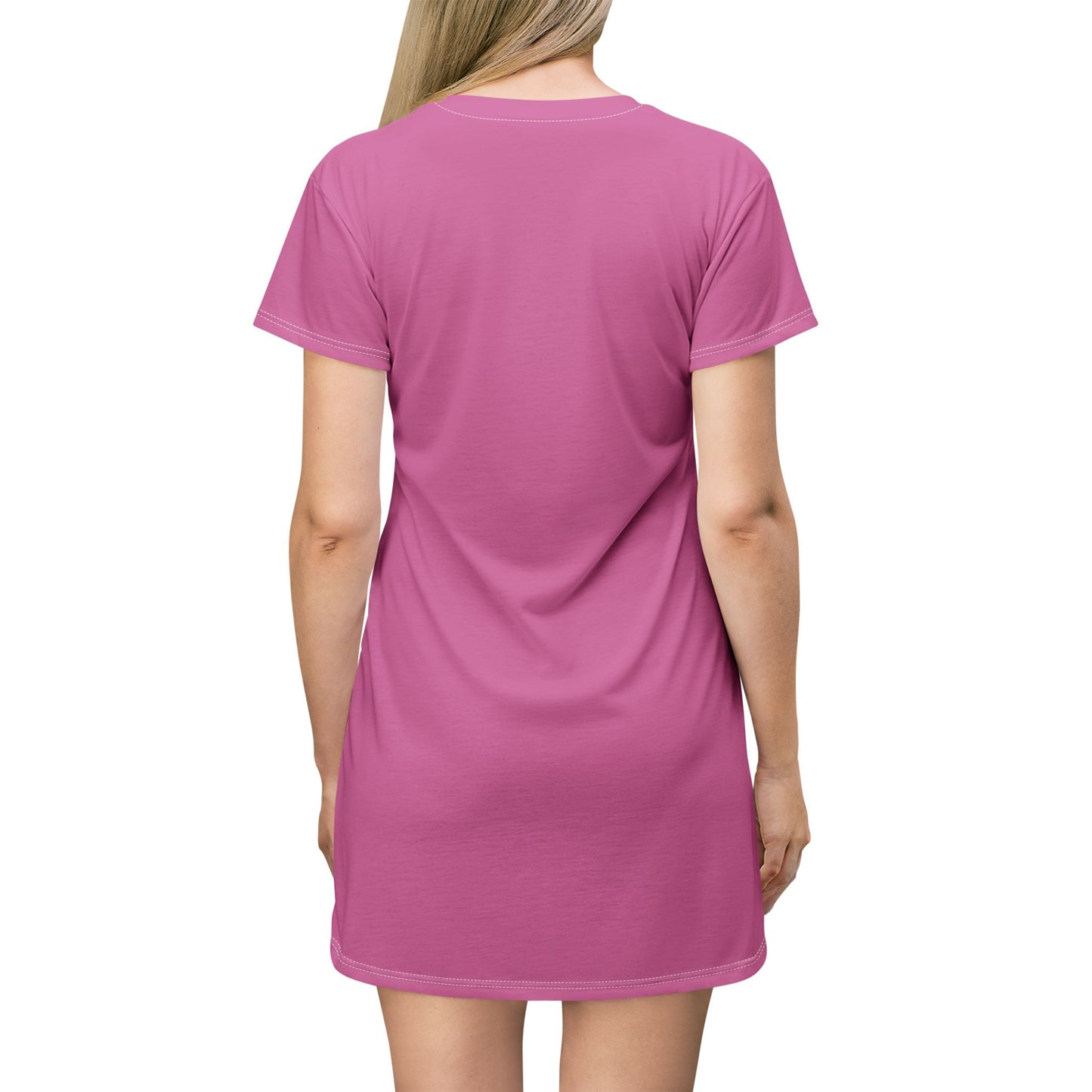 Pink GIFTid Queen's Domain Graphic T-Shirt Dress | Unique Chess Lover Gift, Casual Wear, Playful Outfit, Game Night Apparel, Stylish Dress