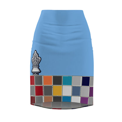 Blue GIFTid Down to Play Pencil Skirt with Artistic Color Blocks, Office Wear, Casual Outfit, Fashionable Women’s Clothing, Colorful Skirt, [...]