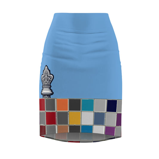 Blue GIFTid Down to Play Pencil Skirt with Artistic Color Blocks, Office Wear, Casual Outfit, Fashionable Women’s Clothing, Colorful Skirt, [...]