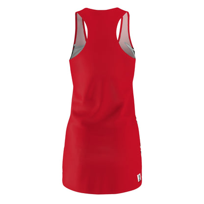 Red Sworn Enemy Racerback Dress for Women | Trendy Casual Dress, Summer Outfit, Beachwear, Daily Dress, Unique Gift Idea