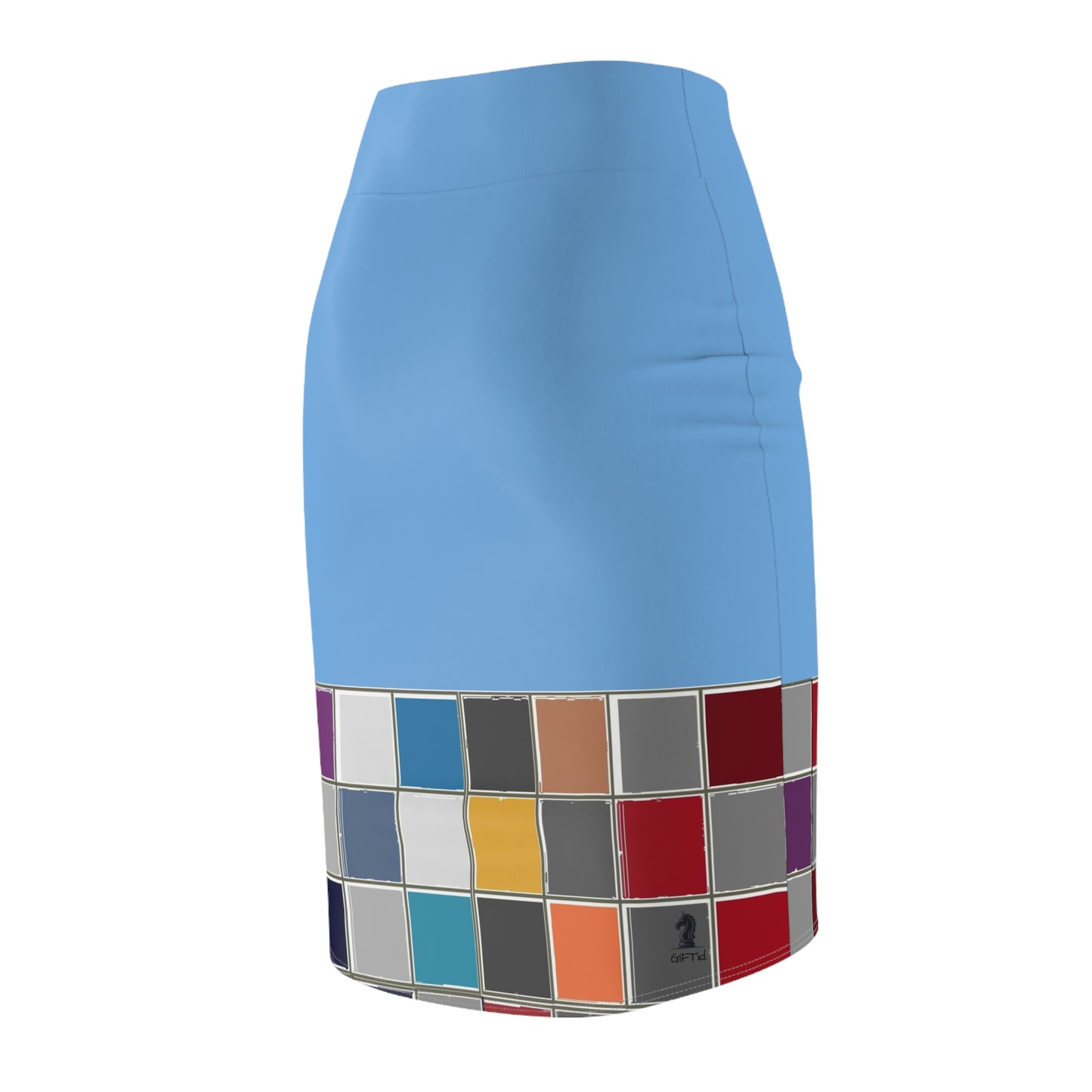Blue GIFTid Down to Play Pencil Skirt with Artistic Color Blocks, Office Wear, Casual Outfit, Fashionable Women’s Clothing, Colorful Skirt, [...]