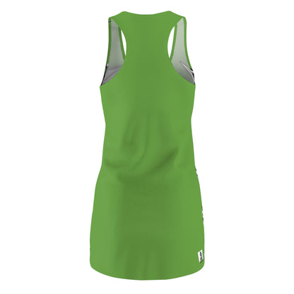 Green Sworn Enemy Racerback Dress for Women | Trendy Casual Dress, Summer Outfit, Beachwear, Daily Dress, Unique Gift Idea