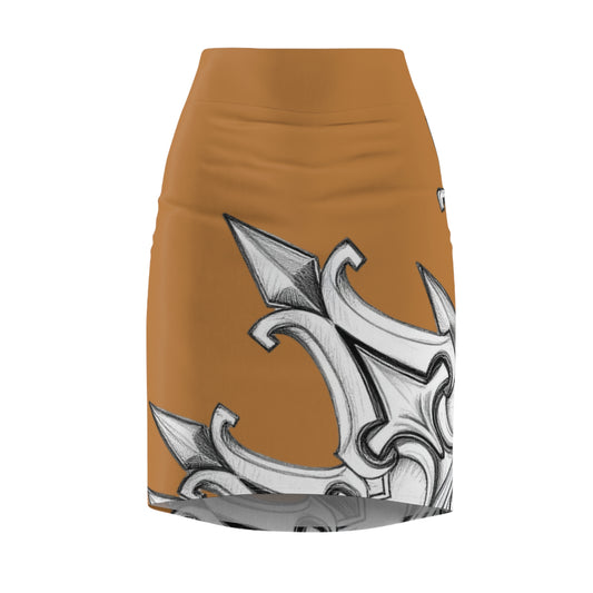 Brown Sharp Curves Pencil Skirt with Unique Design, Elegant Office Attire, Chic Evening Wear, Trendy Skirt for Casual Outings, Perfect [...]