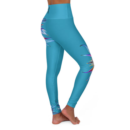 Smokin' Hot Yoga Leggings Aqua