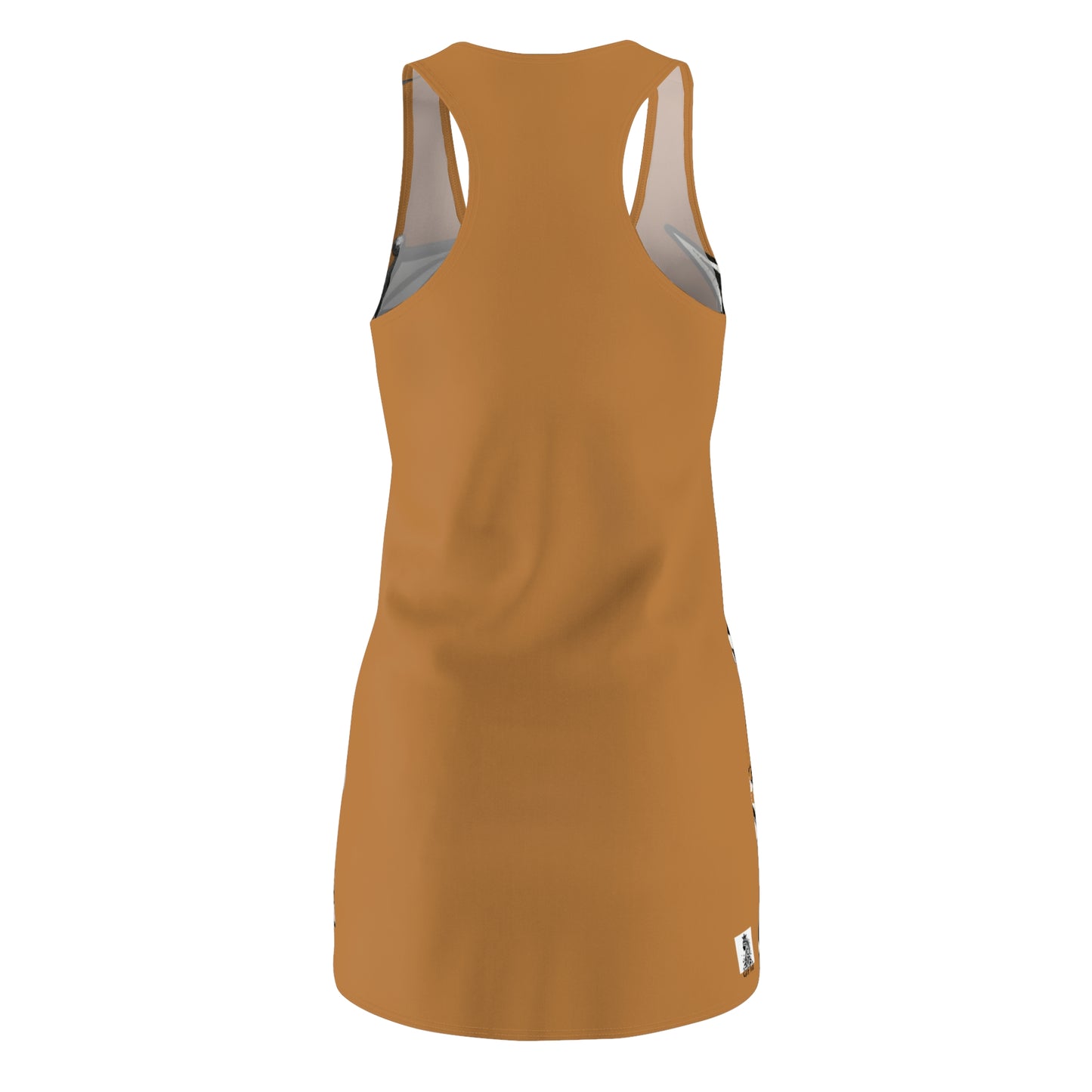 Brown Sworn Enemy Racerback Dress for Women | Trendy Casual Dress, Summer Outfit, Beachwear, Daily Dress, Unique Gift Idea
