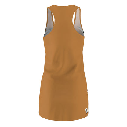 Brown Sworn Enemy Racerback Dress for Women | Trendy Casual Dress, Summer Outfit, Beachwear, Daily Dress, Unique Gift Idea