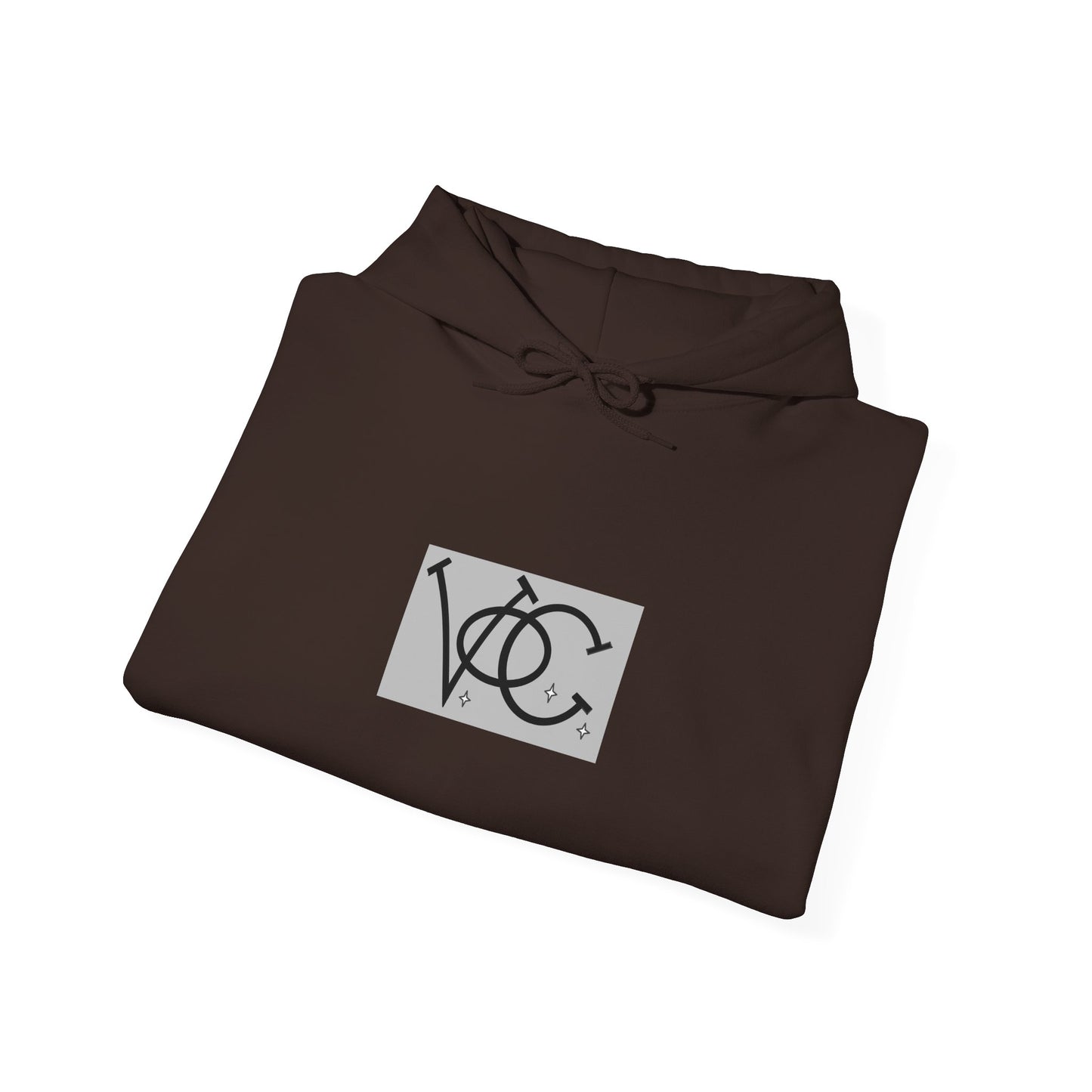 Stylish Unisex Hoodie with Custom "V.O.C." Graphic Design, Cozy Pullover, Casual Wear, Gift for Him/Her, Perfect for All Seasons