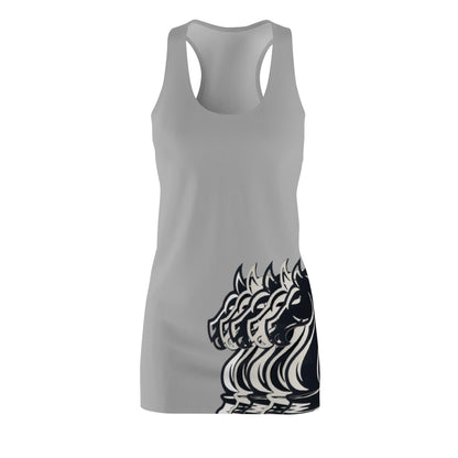 Grey Racerback Dress GIFTid Horse Chic