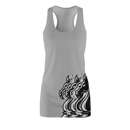 Grey Racerback Dress GIFTid Horse Chic