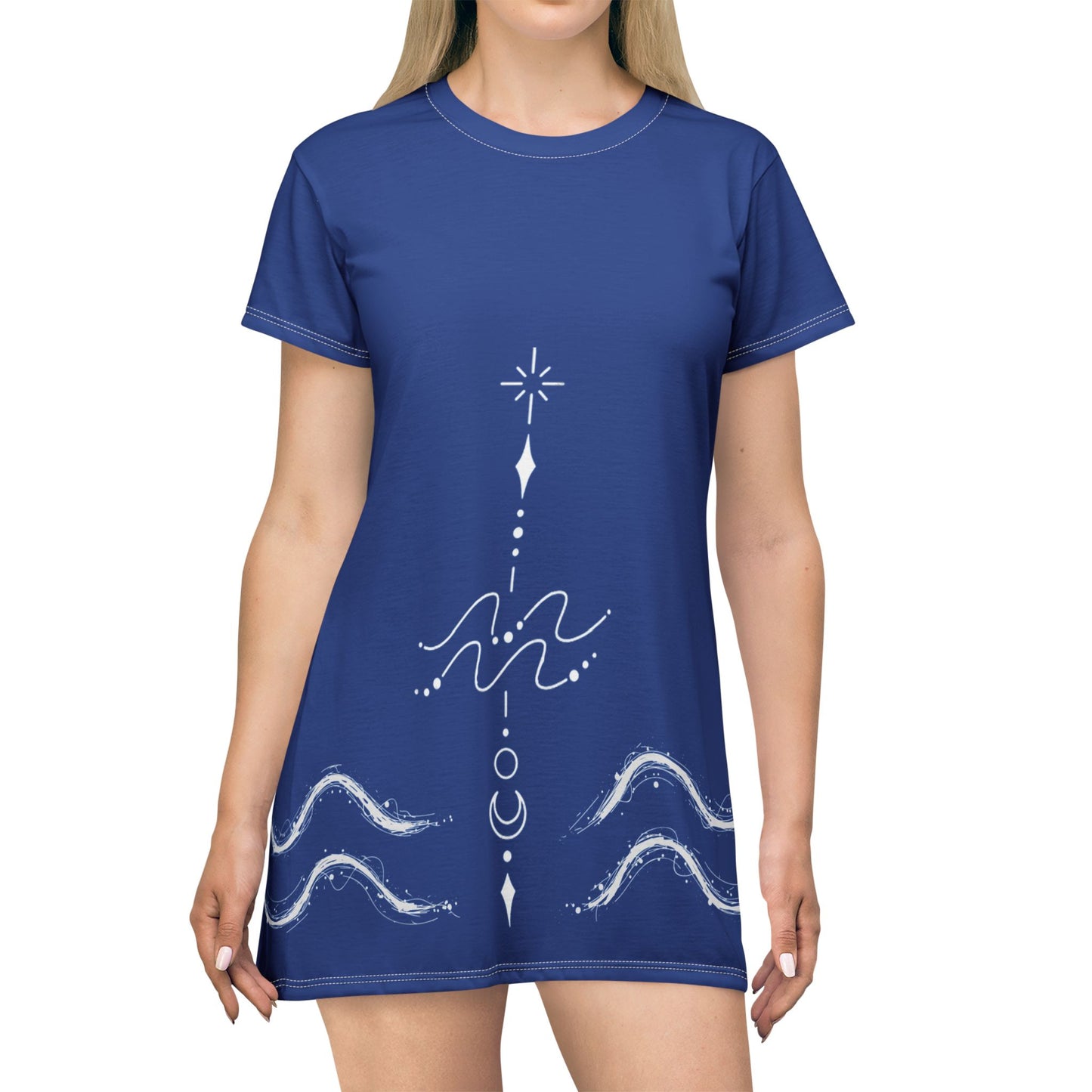 Aquarius B.I.G. T-Shirt Dress - Zodiac Fashion