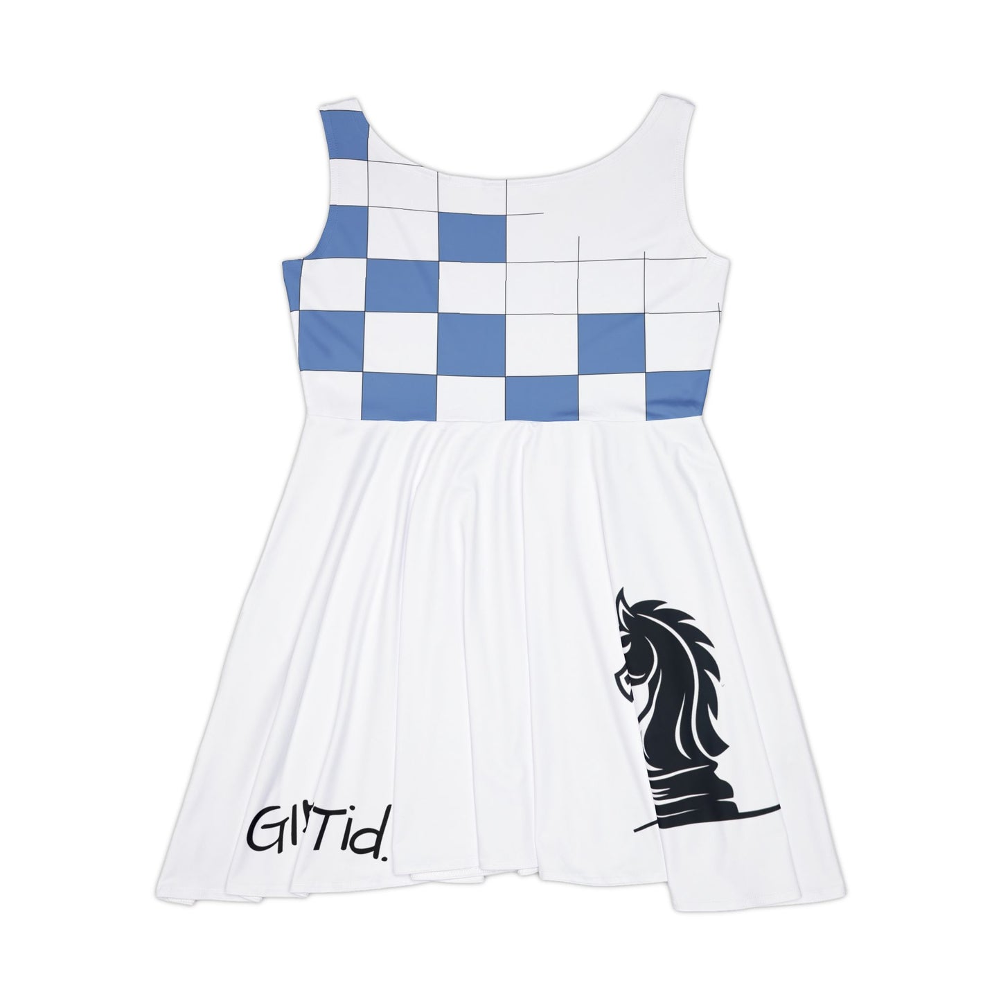 GIFTid Get 'Nuff of Me Skater Dress, Stylish Summer Dress, Game Night Outfit, Casual Date Dress, Unique Gift for Chess Lovers, Fun Party Attire