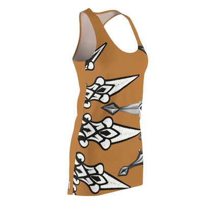 Brown Sworn Enemy Racerback Dress for Women | Trendy Casual Dress, Summer Outfit, Beachwear, Daily Dress, Unique Gift Idea