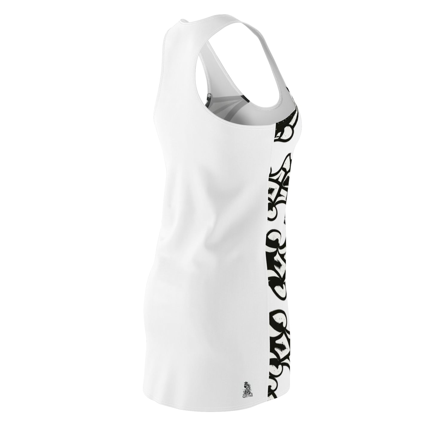 White Sworn Enemy Racerback Dress for Women | Trendy Casual Dress, Summer Outfit, Beachwear, Daily Dress, Unique Gift Idea