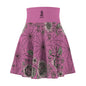 Flower Web Skater Skirt - Pink