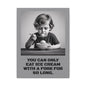 Canvas Print, Sad Child Eating Ice Cream with a Fork, Inspirational Quote, Wall Art Decor, Home Decor, Gift for Ice Cream Lovers, Matte