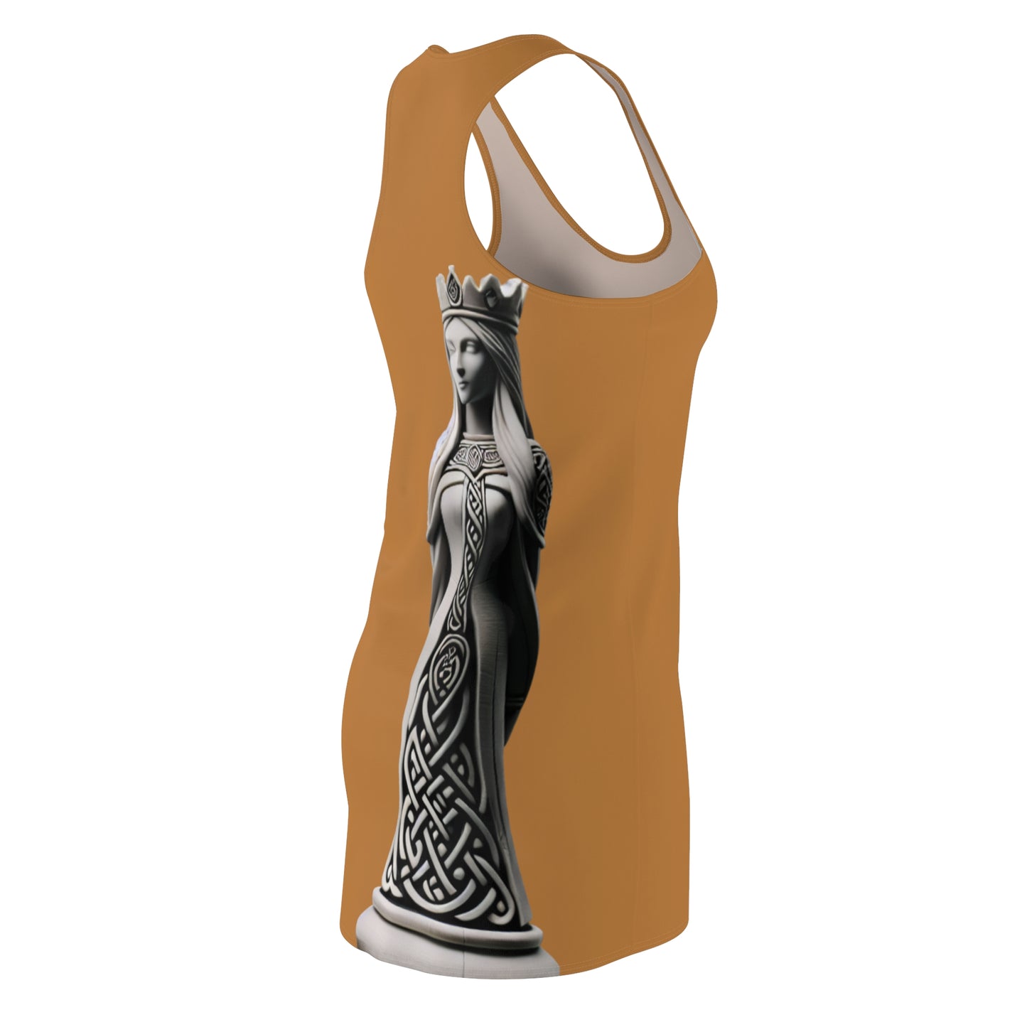 Lateral Move Racerback Dress, Bohemian Style Dress, Unique Summer Dress, Gifts for Chess Lovers, Casual Wear